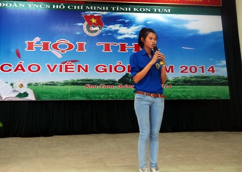 Thí sinh Đào Thị Dung đạt giải nhất cuộc thi